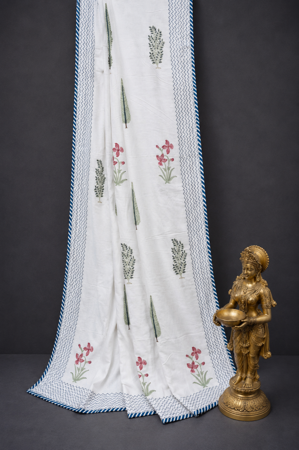 Kaner Baugh Bedsheet & Dohar Set