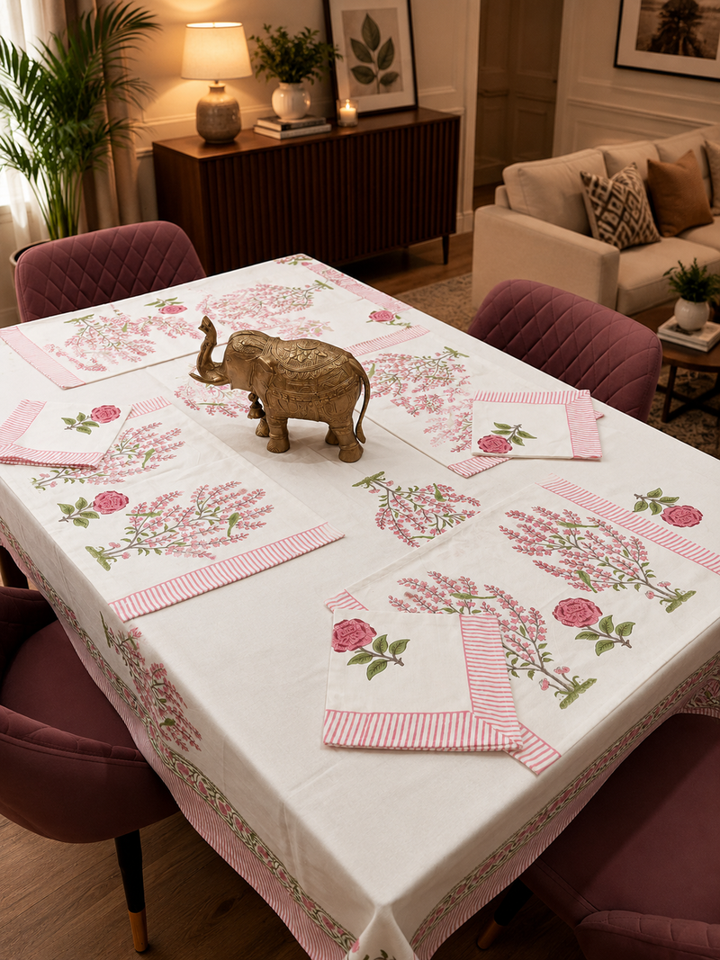 Totapuri Table Cover, Mat & Napkin Set