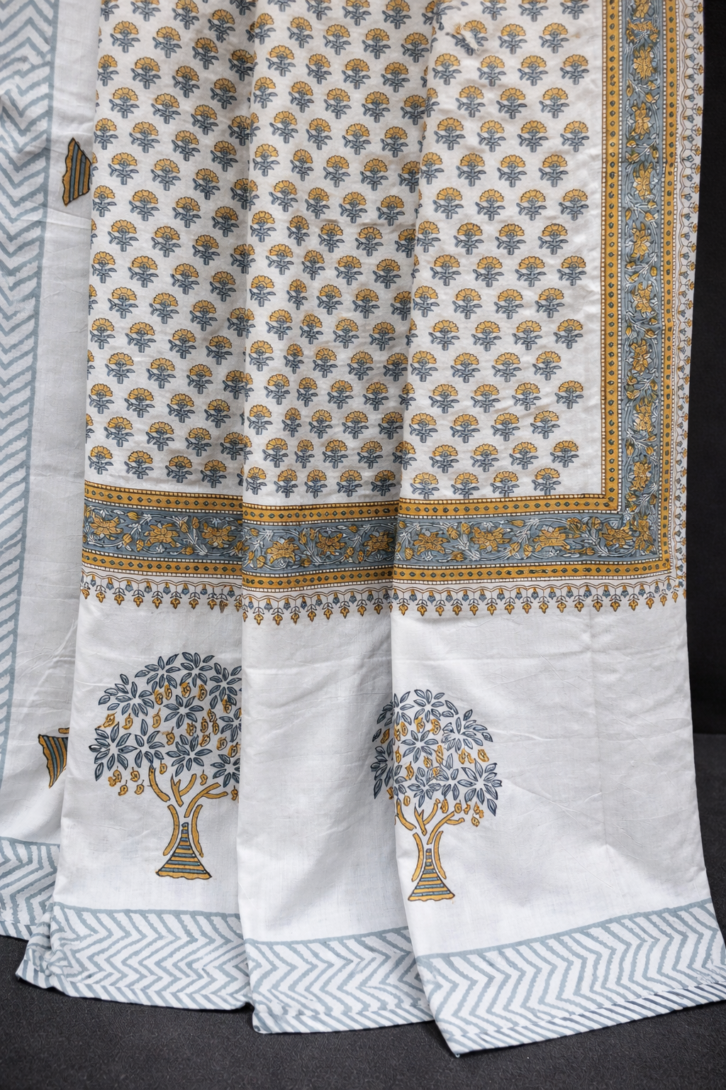 Organic Mulmul Cotton Dohar AC Blanket - Tree of Life