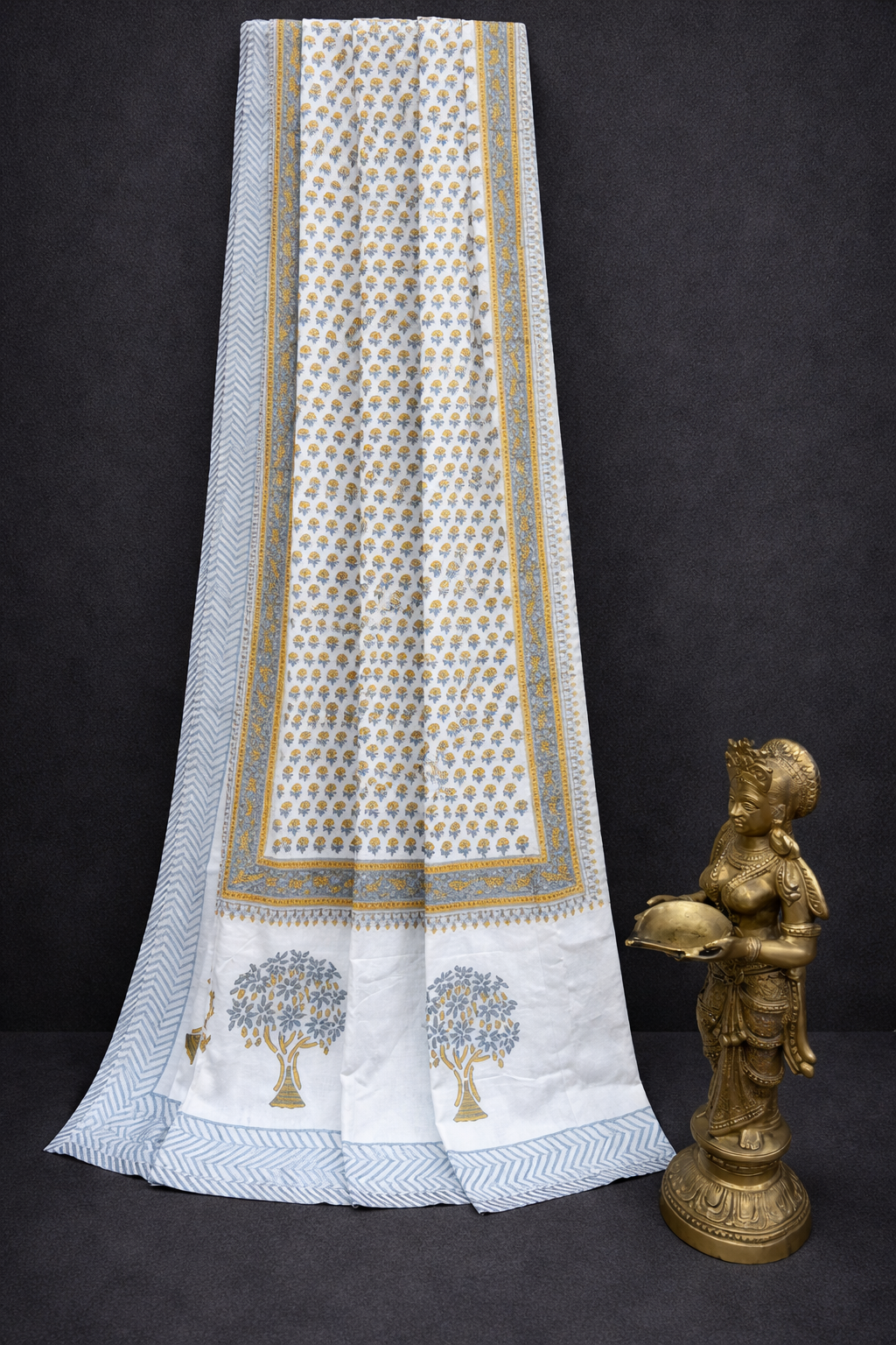 Organic Mulmul Cotton Dohar AC Blanket - Tree of Life