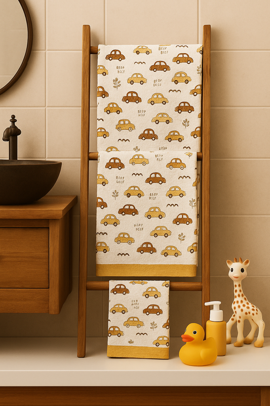 Kids Towel Set- Roadways