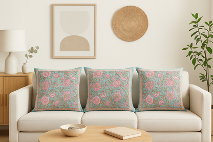 Kaliyon Ka Chaman Cotton Cushion Cover