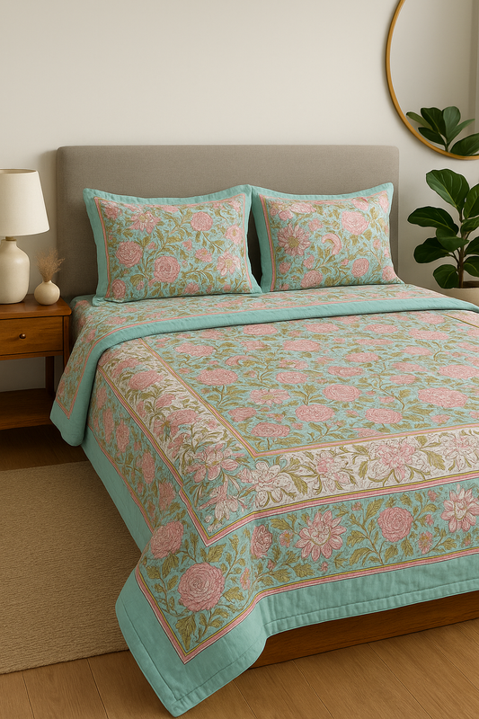 Kaliyon ka Chaman Percale Cotton Bedsheet
