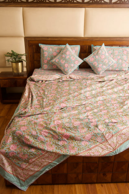 Organic Mulmul Cotton Dohar AC Blanket - Kaliyon Ka Chaman