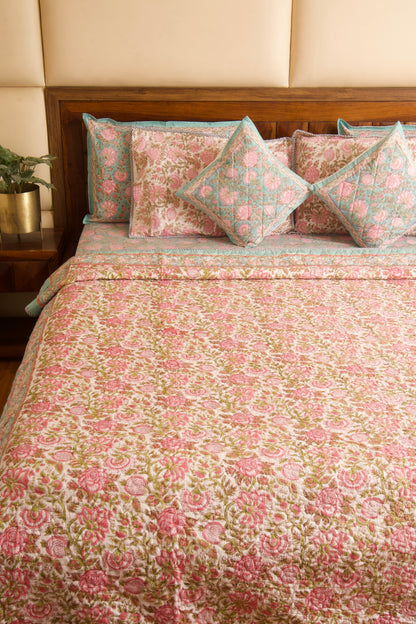 Kaliyon ka Chaman Reversible Quilted Bedcover