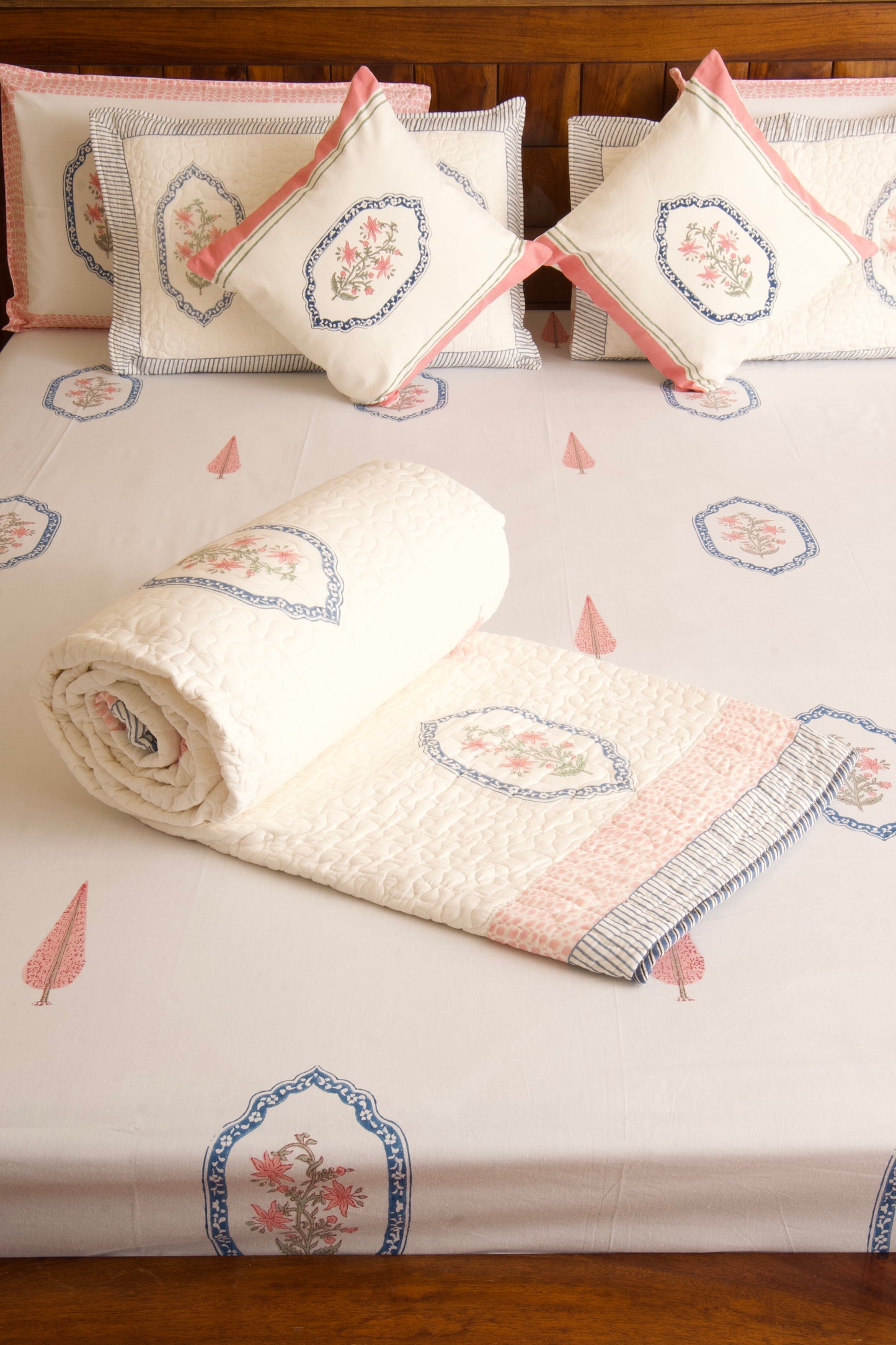 Jasmine Mirror Quilted Bedcover