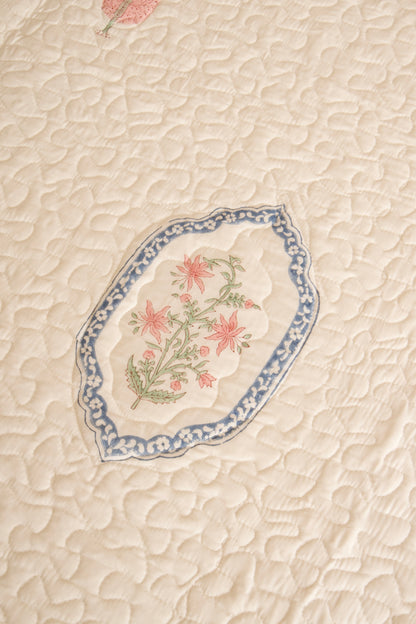 Jasmine Mirror Quilted Bedcover