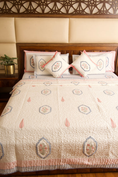 Jasmine Mirror Quilted Bedcover