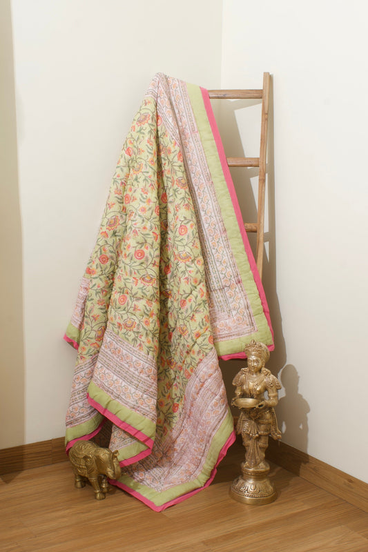 Totapuri Reversible Mulmul Cotton Quilt