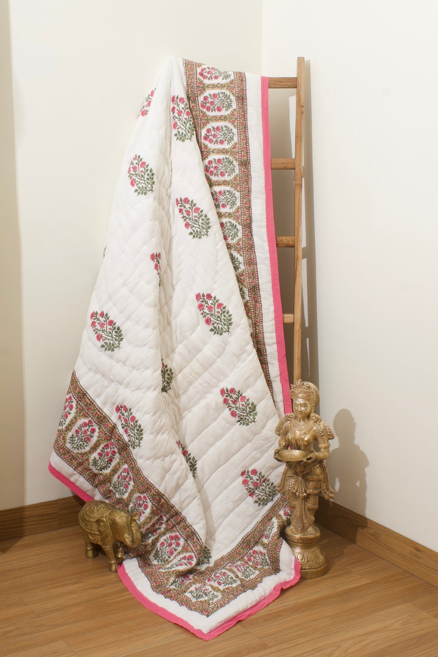Rani Green Bagh Reversible Mulmul Cotton Quilt