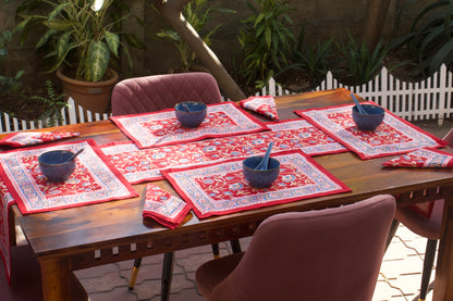 Shalimar Table Runner- Red