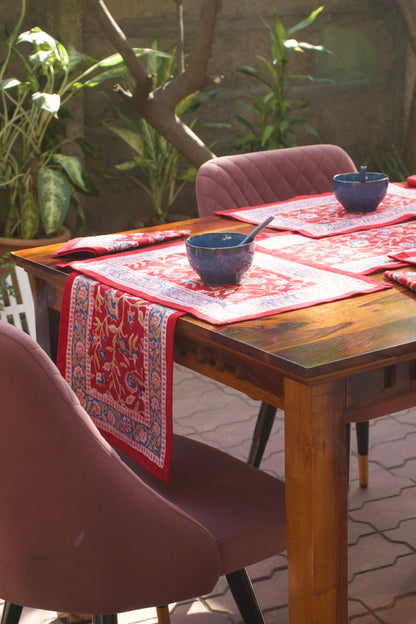 Shalimar Table Runner- Red