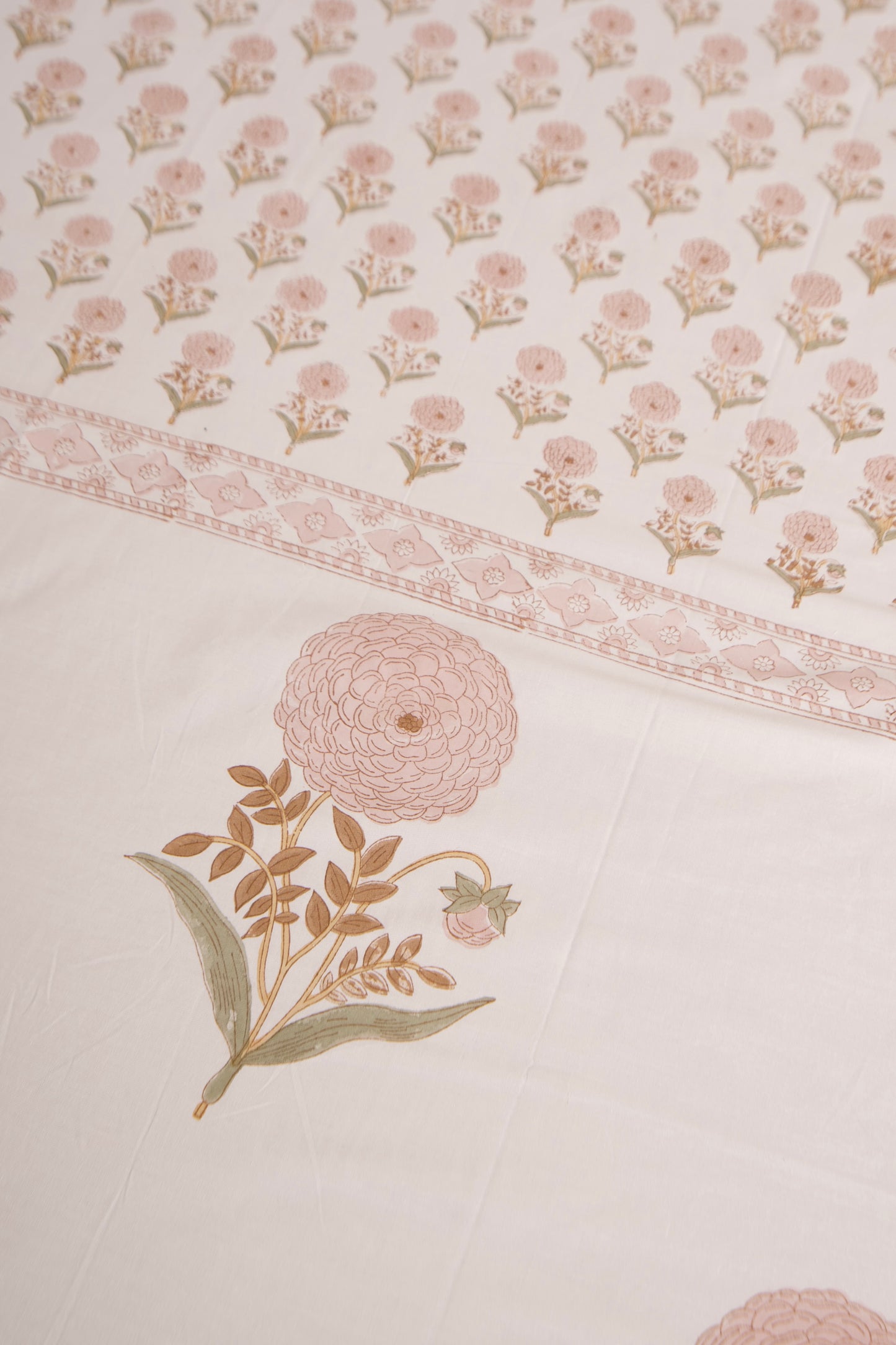 Peach Marigold Percale Bedsheet