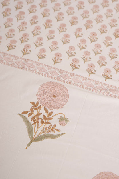 Peach Marigold Percale Bedsheet