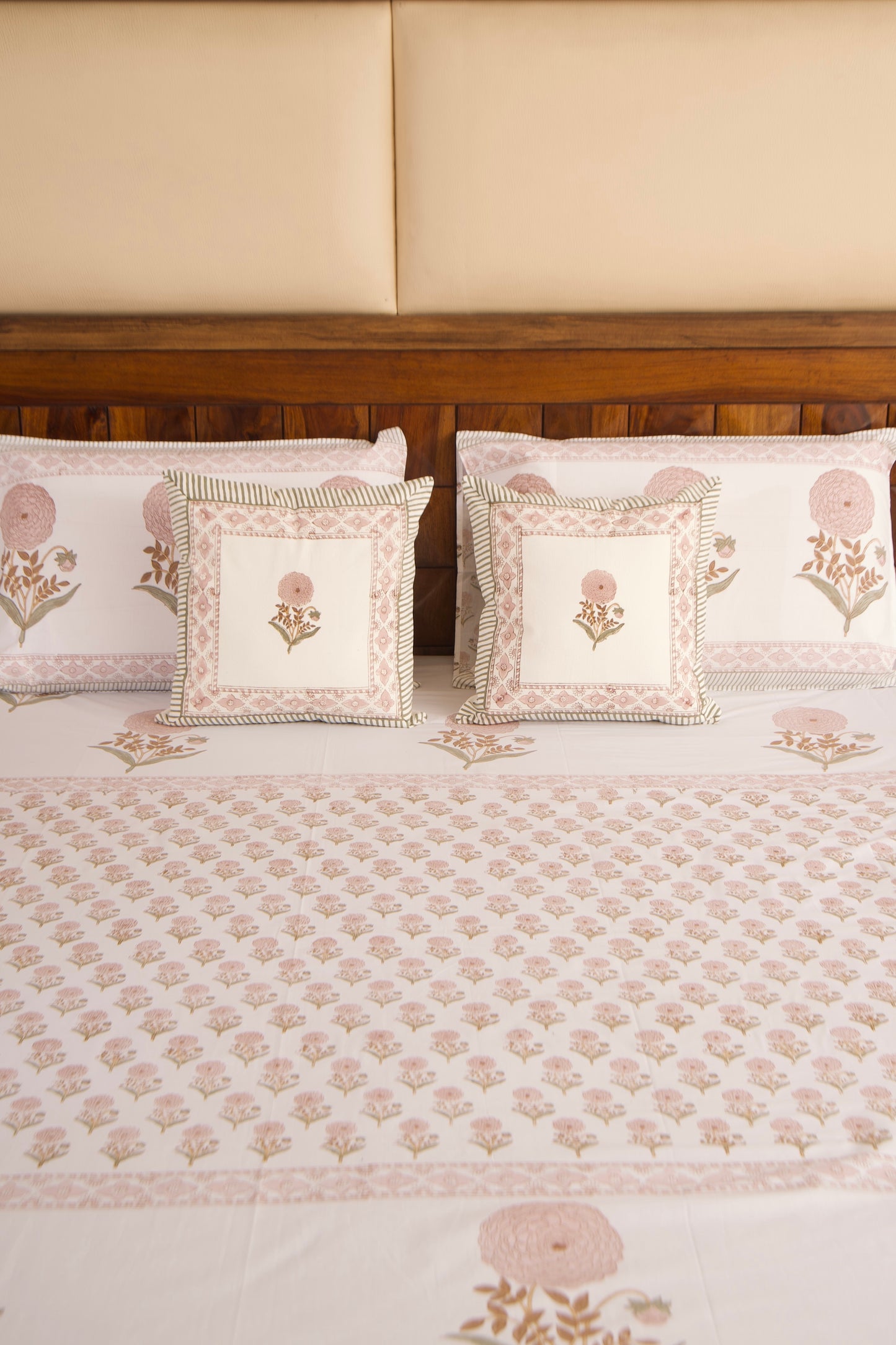 Peach Marigold Percale Bedsheet