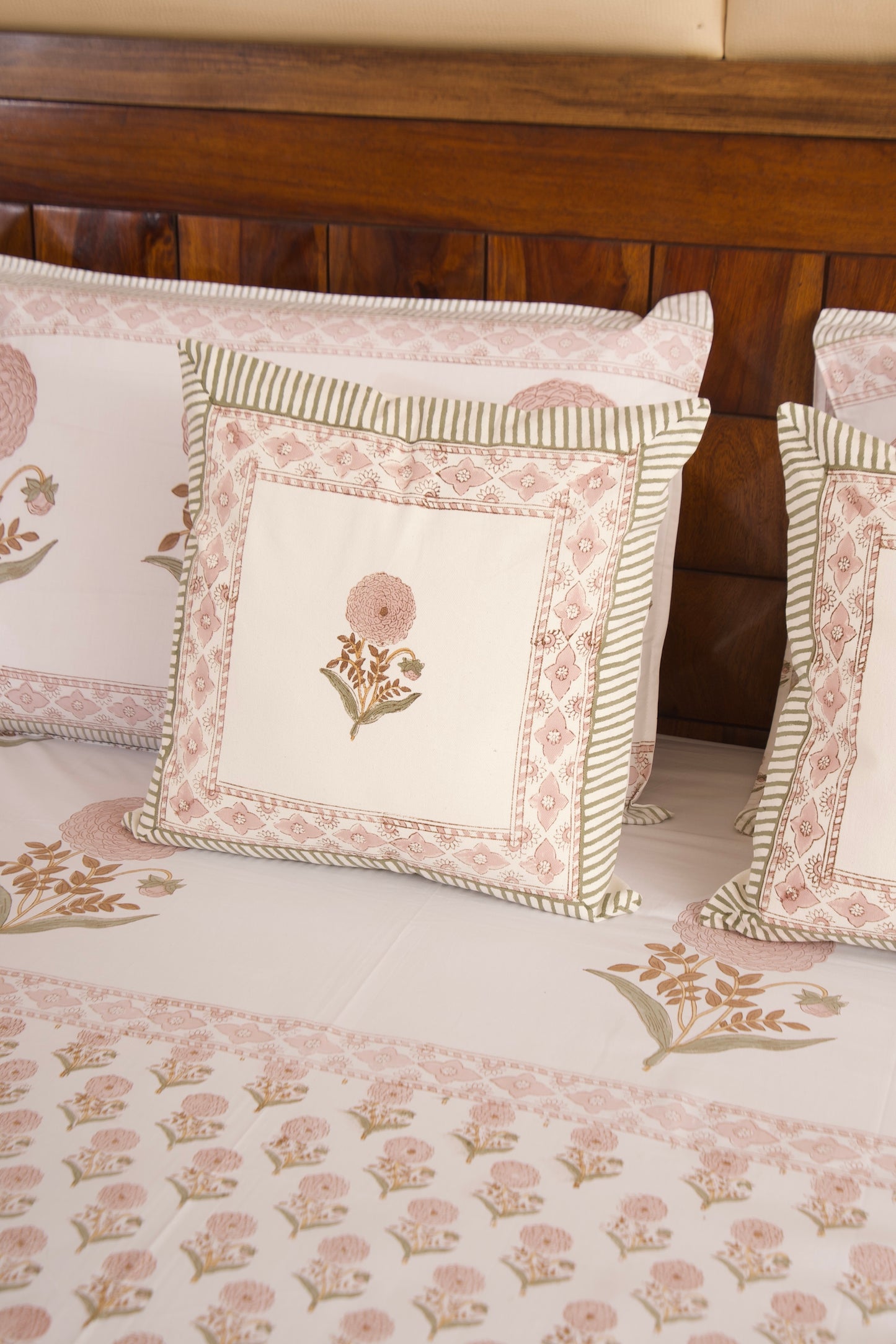 Peach Marigold Percale Bedsheet