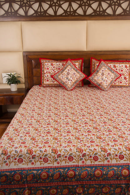 Shalimar-White Percale Cotton Bedsheet