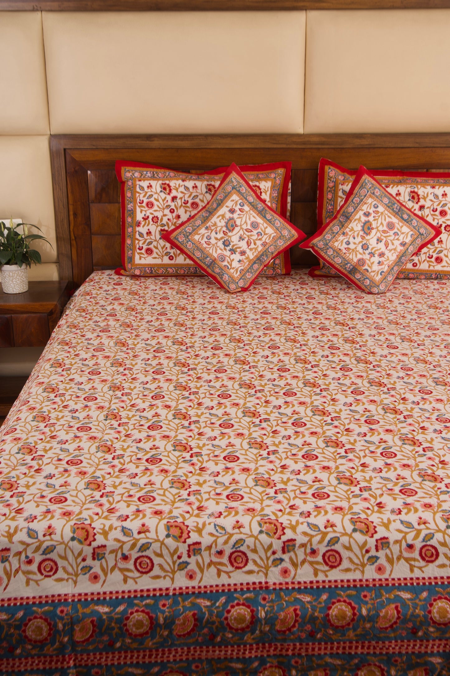 Shalimar-White Percale Cotton Bedsheet