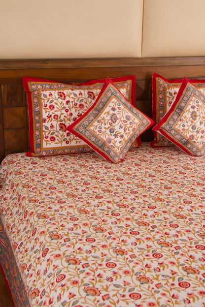 Shalimar-White Percale Cotton Bedsheet
