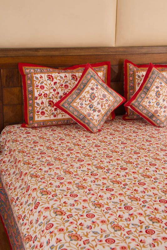 Shalimar-White Percale Cotton Bedsheet