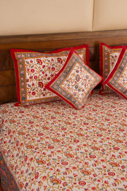 Shalimar-White Percale Cotton Bedsheet