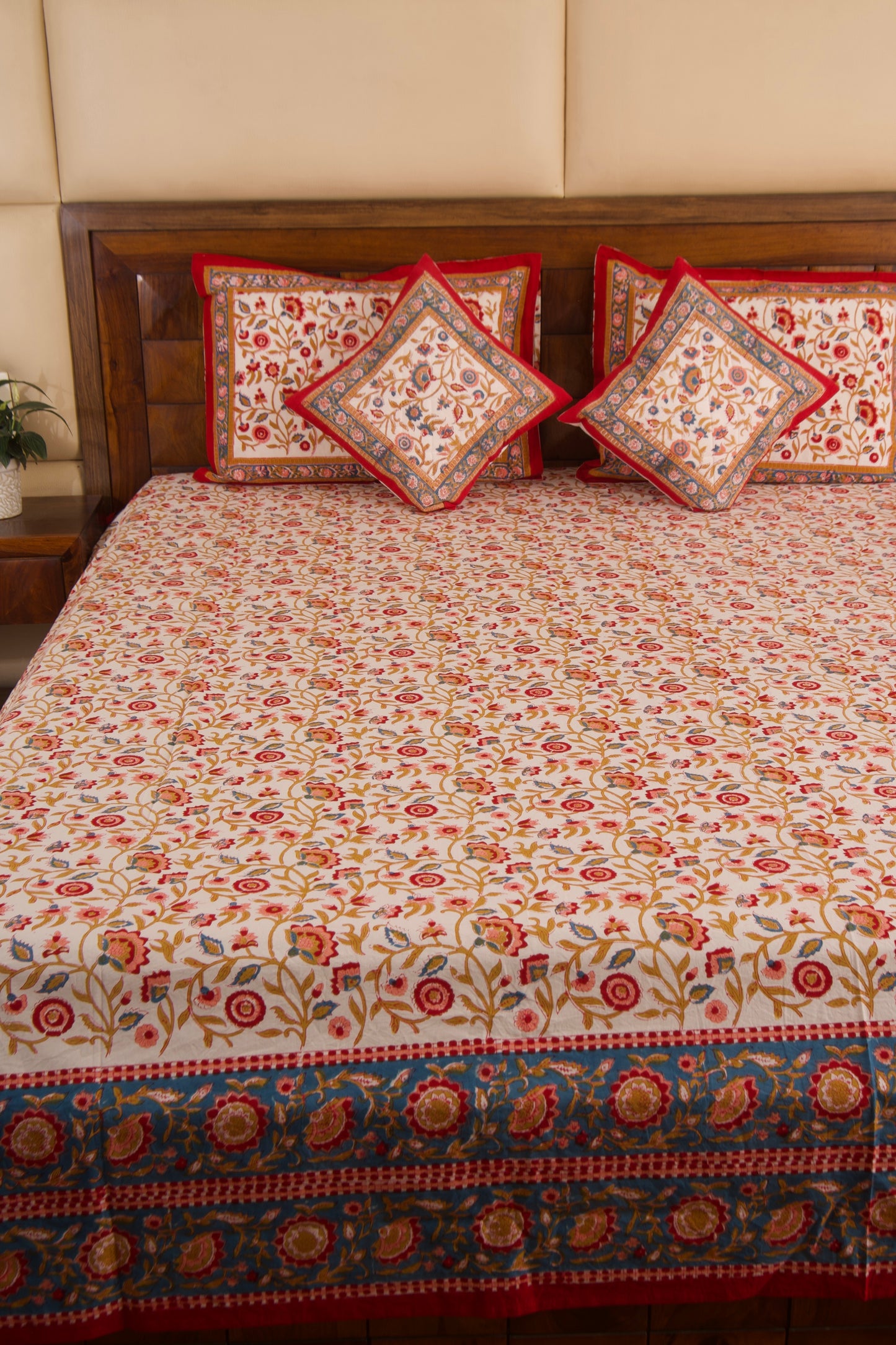 Shalimar-White Percale Cotton Bedsheet