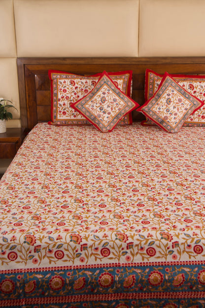 Shalimar-White Percale Cotton Bedsheet