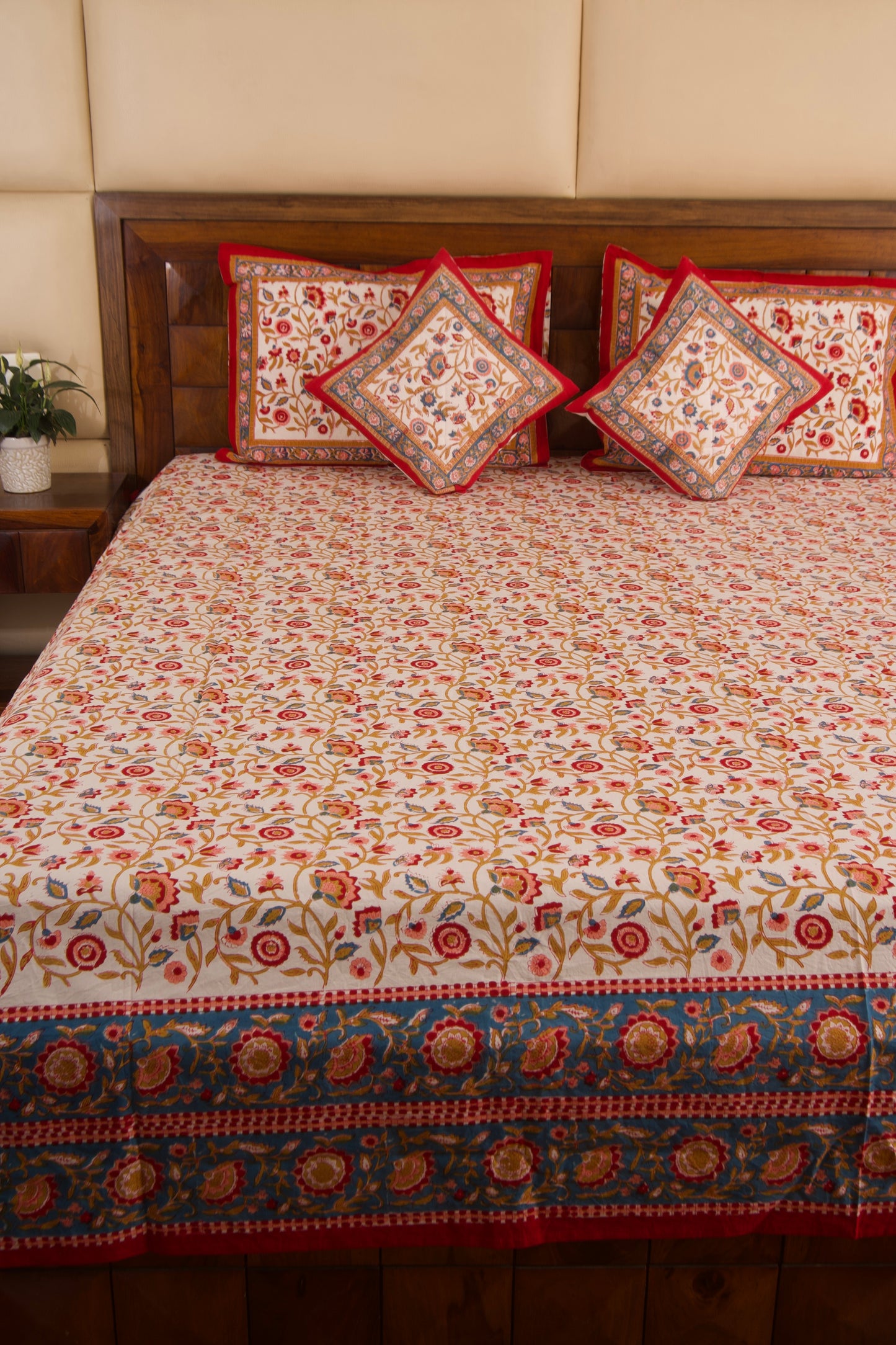 Shalimar-White Percale Cotton Bedsheet