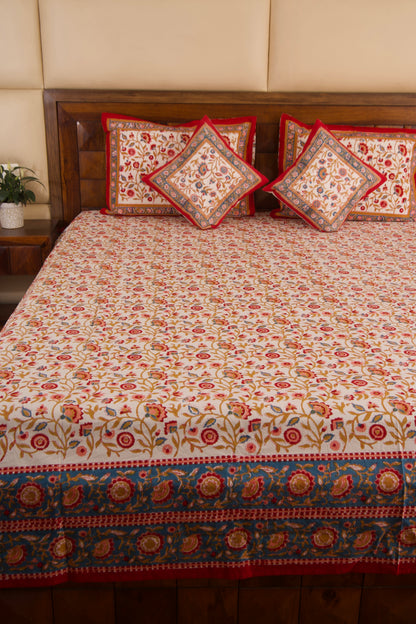 Shalimar-White Percale Cotton Bedsheet