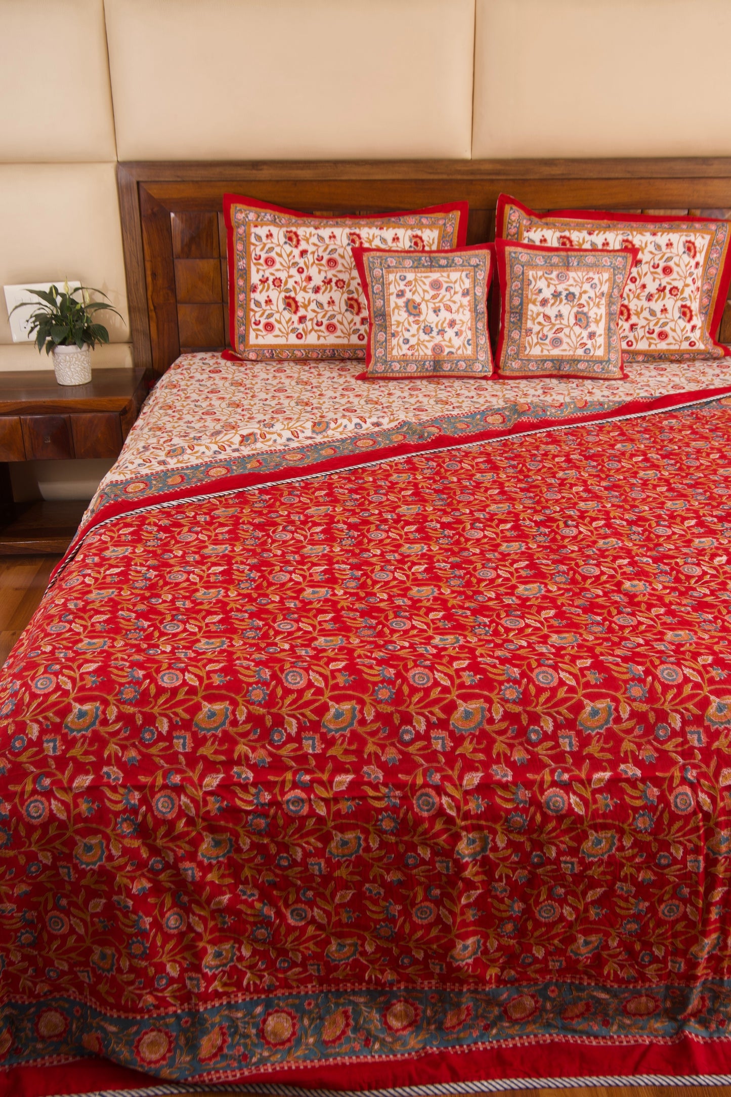 Organic Mulmul Cotton Dohar AC Blanket - Shalimar