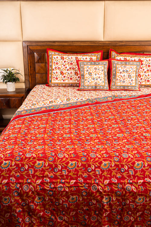 Shalimar-White Bedsheet & Dohar Set