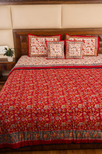 Shalimar Reversible Mulmul Cotton Quilt-King Size