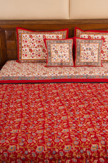 Shalimar Reversible Mulmul Cotton Quilt-King Size