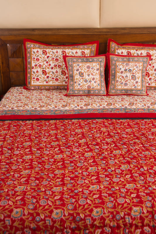 Shalimar Reversible Mulmul Cotton Quilt-King Size