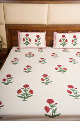 Laal Ishq Percale Cotton Bedsheet