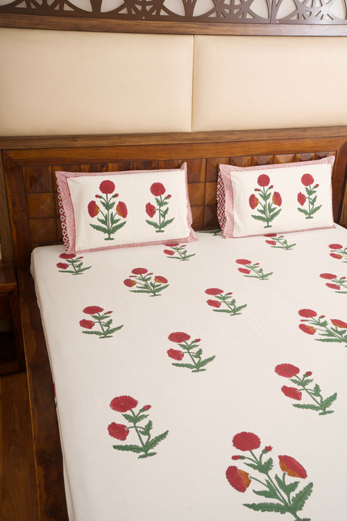 Laal Ishq Percale Cotton Bedsheet