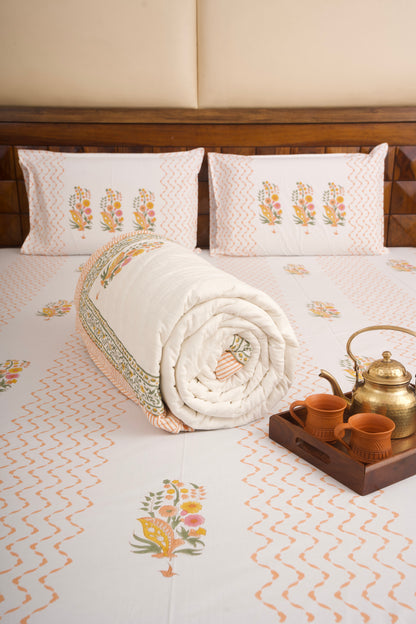 Guldasta Bedsheet & Quilt Set