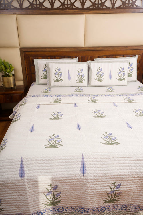 Chandra Mahal Bedsheet & Bedcover Set