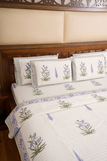Chandra Mahal Bedsheet & Bedcover Set