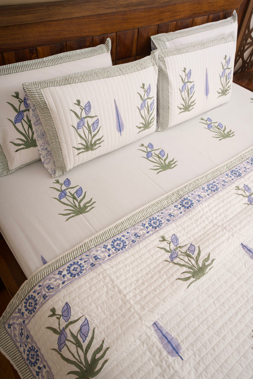 Chandra Mahal Bedsheet & Bedcover Set