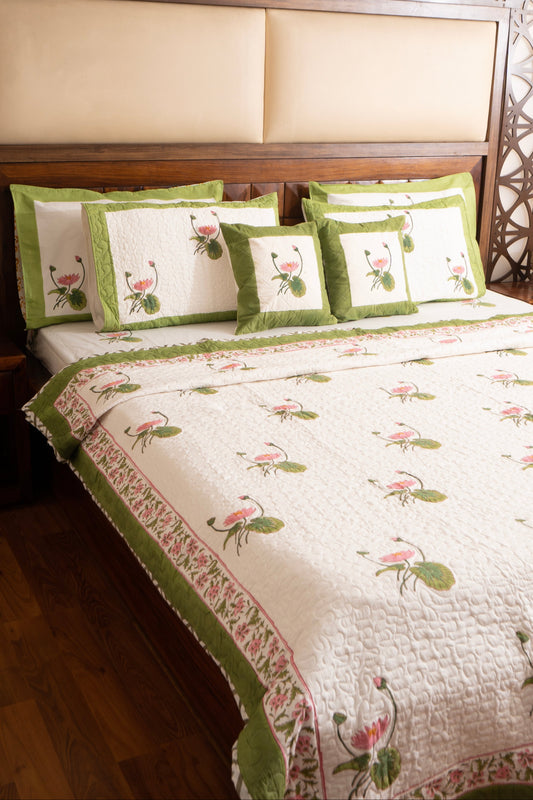 Kamal Ras Quilted Reversible Bedcover