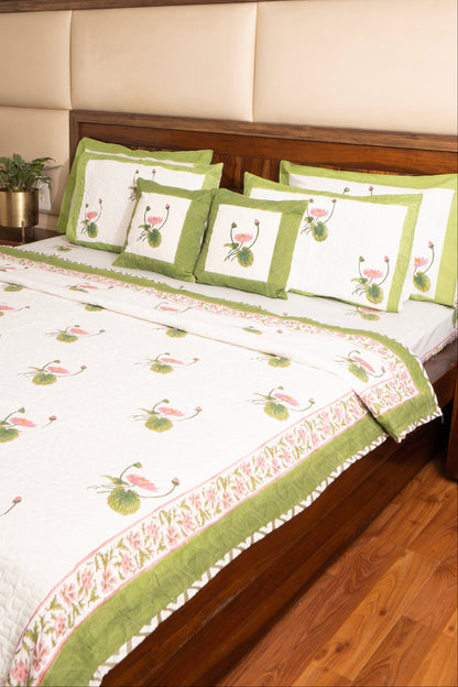 Kamal Ras Quilted Reversible Bedcover