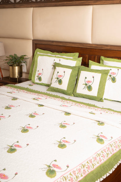Kamal Ras Quilted Reversible Bedcover