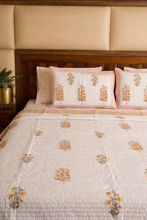 Guldasta Bedsheet & Bedcover Set