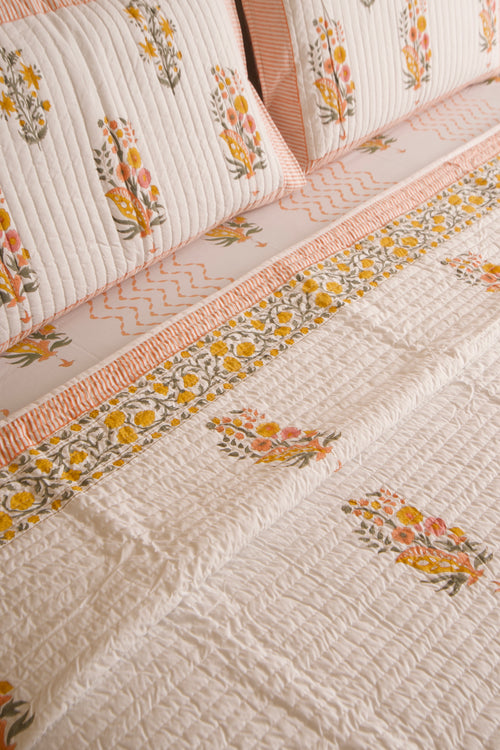 Guldasta Bedsheet & Bedcover Set