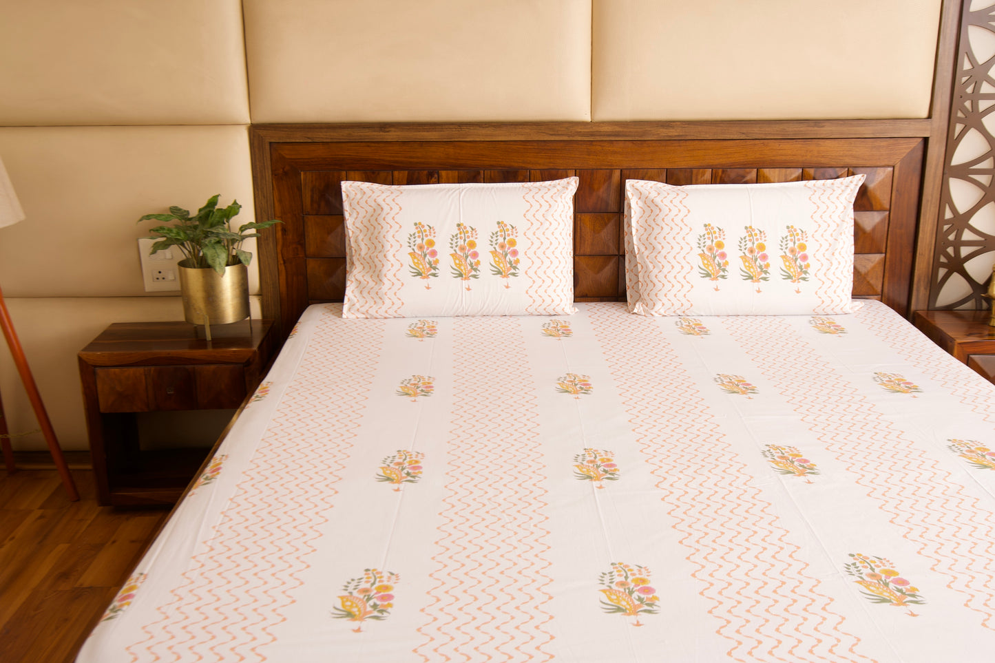 Guldasta Percale Cotton Bedsheet