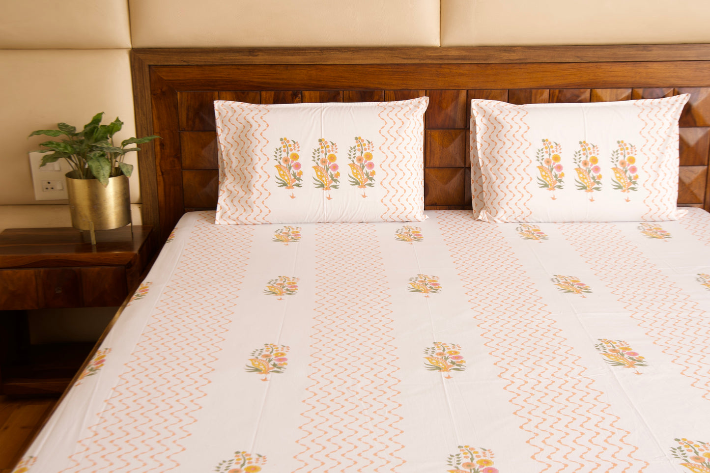 Guldasta Percale Cotton Bedsheet