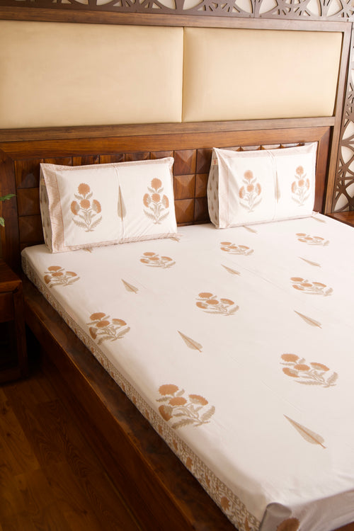 Rusty Poppy Bedsheet & Bedcover Set