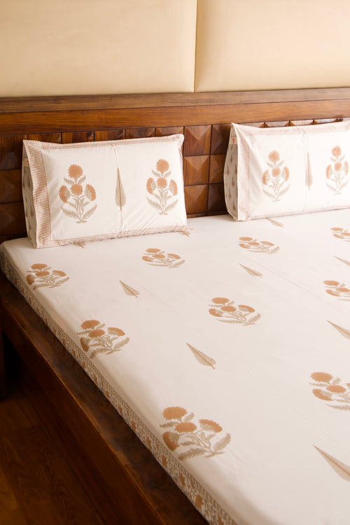 Rusty Poppy Percale Bedsheet