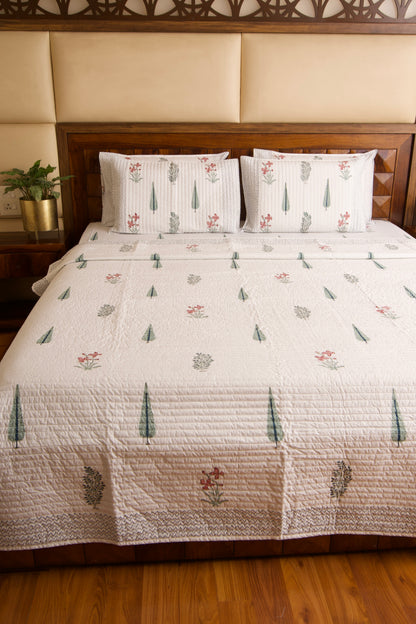 Kaner Bagh Reversible Quilted Bedcover